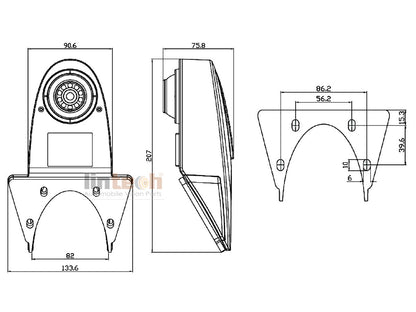 Waterproof RV Cam for Mercedes Benz Sprinter and Universal Vans, LC-009C