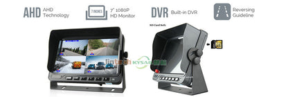 7 inches Quad Function Car DVR Monitor