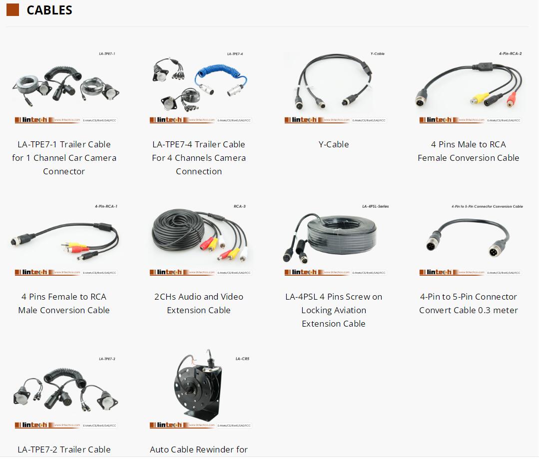 4 Pins Male to RCA Female Conversion Cable