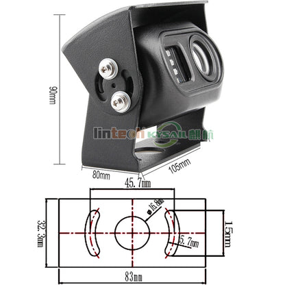 IP69K HD Backup Camera: AHD 2.0MP Sensor Anti-Reflex Design