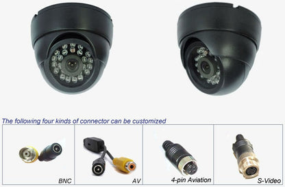 Color CCD Sensor Dome Camera for Bus Inside Security System, LC-024A