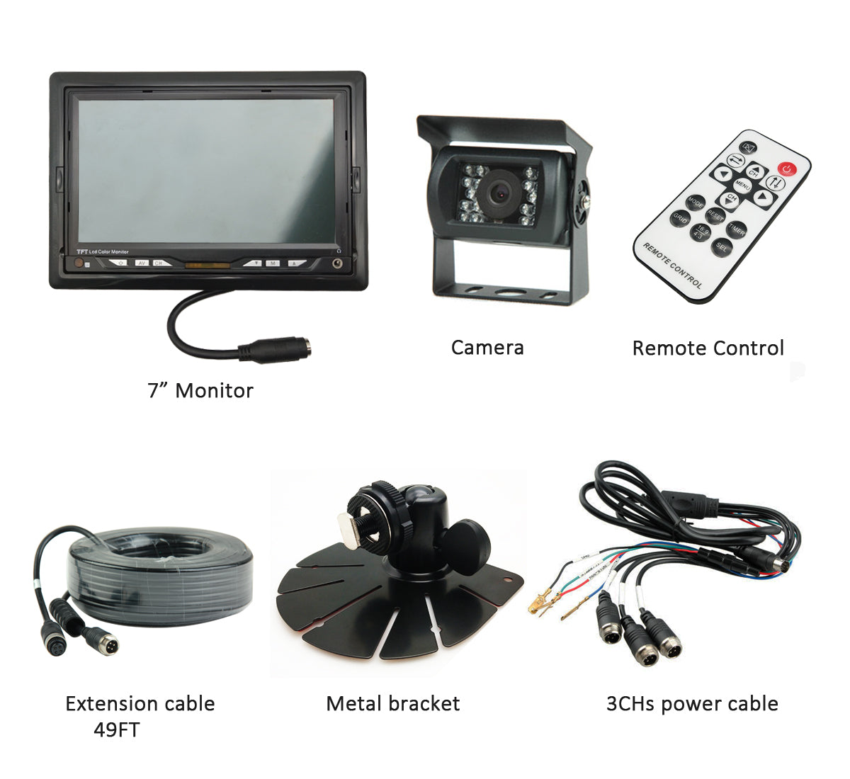 Truck Backup camera system kit