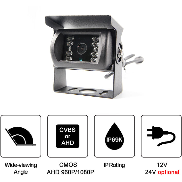 CCD BRACKET REVERSING CAMERA WITH 4 PIN CONNECTORS PAL