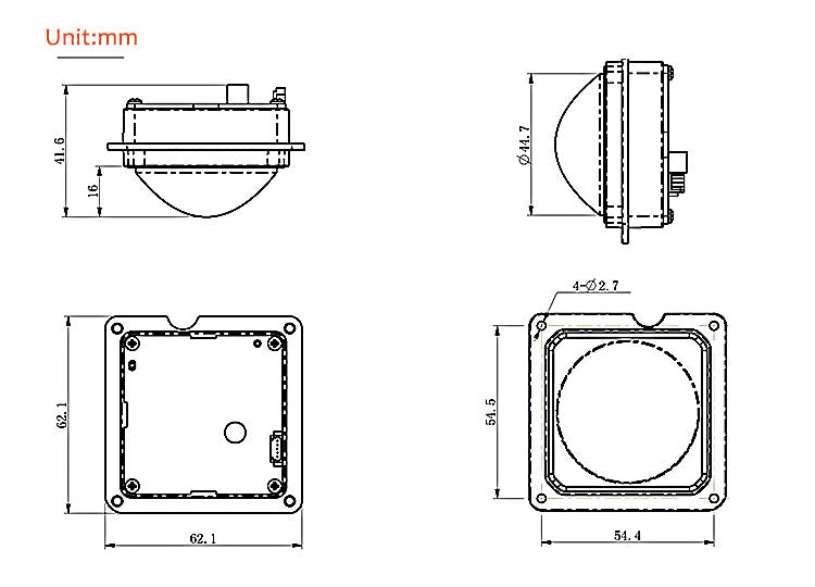 60G Radar Liquid Level Sensor Measurement module