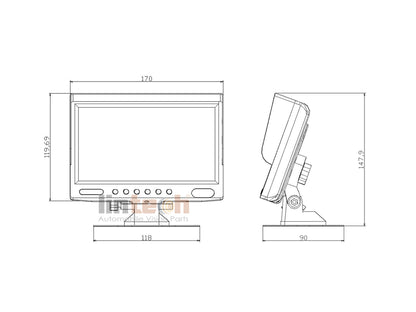 7 inches Car Video Monitor