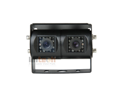 RV Backup Camera: 15pcs IR LED Waterproof Dual Lens, LC-015DB