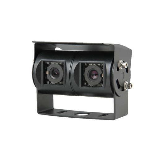RV Backup Camera: 15pcs IR LED Waterproof Dual Lens, LC-015DB