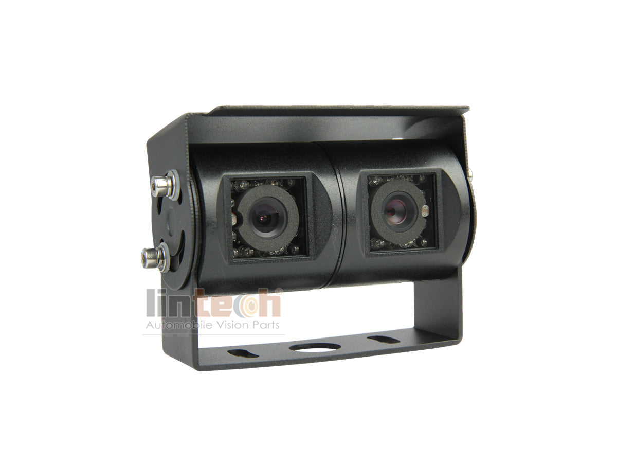 RV Backup Camera: 15pcs IR LED Waterproof Dual Lens, LC-015DB